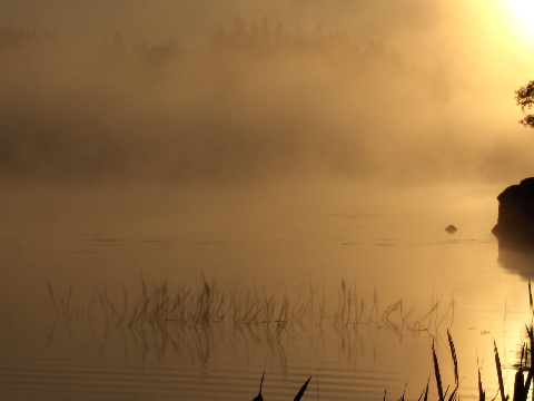 Kylmä syyskuinen auringonnousu